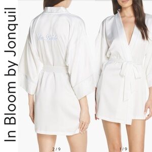 NWT The Bride Satin Wrap In Bloom by Jonquil m